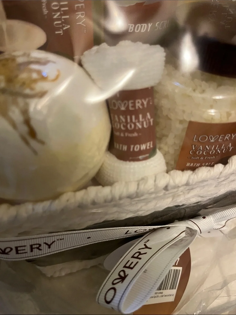 Love Vanilla Coconut Bath Gift Set - Cream